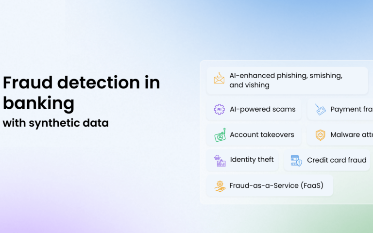 Fraud detection in banking with synthetic data