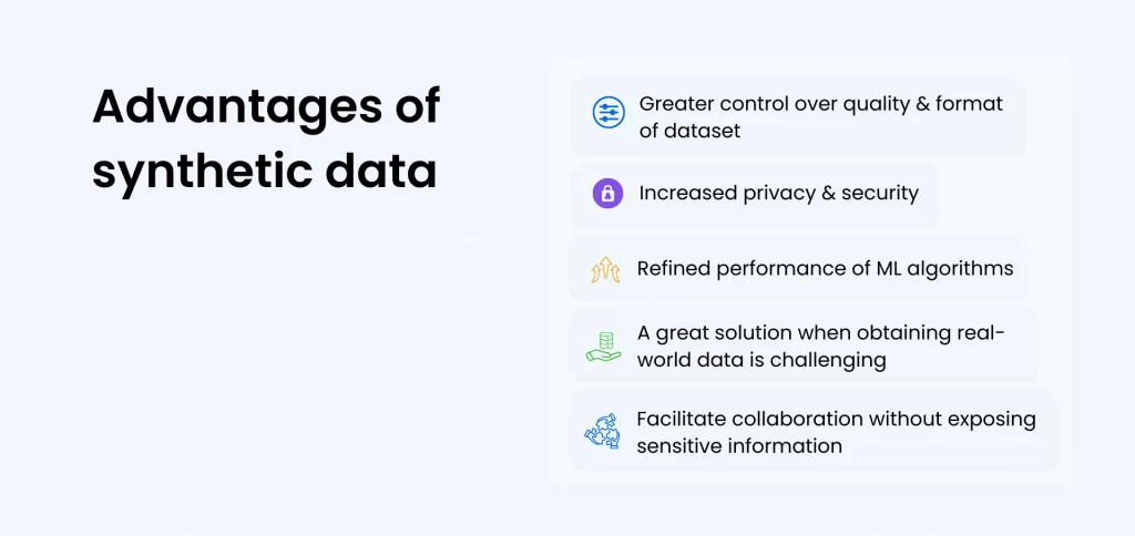 the advantages of synthetic data 